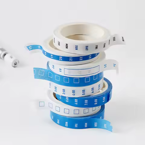 4Rolls/lot Time Management Tape Weekly Date Plan Tape Timeline Masking Tapes Planning Tape Scrapbook