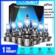 Extremely Bright Novsight N97 LED Car Headlight Bulb 9005(HB3) 9006(HB4) H4 H7 H11 LED Light for Car