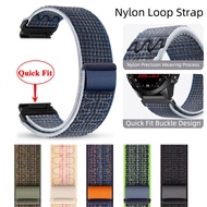 26mm 22mm High Quality Nylon Loop Band Sports Replace Quick Fit Strap For Garmin Fenix 7 7X 6 6X Pro 5 5X Plus 3 3HR 2 Quaitx 3 5 7 7X Instinct 2 2X