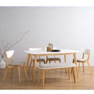 Sugarhome -  Nest Dining Table Set 1.2m/1.4m (Delivery &amp; Assemble Klang Valley)