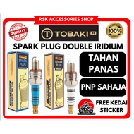 TOBAKI Spark Plug DOUBLE IRIDIUM & SINGLE IRIDIUM LC135 Y15 Y16 RS150 RSX VARIO150 FUTURE Fi EX5