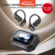 ERAZER XP6 Wireless Earphones with Bluetooth 5.4, LED Touch Screen, Business Earbuds with Mic, Water