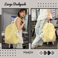 Hayeon Miso Sena Haejin Women's Large Backpack Korean Style Backpack Waterproof School Backpack Fits