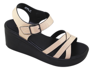 Sandal nữ Bitas SYN.288 (Đen + Kem + Xám)