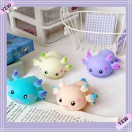 YYE Cartoon Fish Squishy Toy, Cute Axolotl Fidget Doll Squeeze Toys, Funny Stress Relief Multiple Co