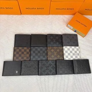 順豐包郵💜LOUIS VUITTON LV 短款銀包 卡包 錢夾 護照包 零錢包 男款 禮盒 生日禮物 情人節Wallet, men's gift box, birthday gift, Valent