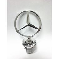 สำหรับMercedes-Benz Star Hoodโลโก้ตรารถยนต์3DเงินW124 W126 W140 W210 W221