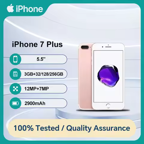 Unlocked Original Apple iPhone 7 Plus 32/128/256 GB ROM 3GB RAM IOS A10 Bionic Quad-core 5.5'' Dual 