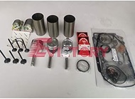For ISUZU excavator 3KR2 engine rebuild kit piston liner ring bearing gasket