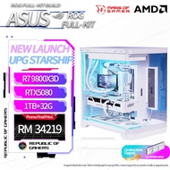 TCOMAS UPG AMD R7 9800X3D RTX5080 DDR5 32G X870 Desktop Assembled Gaming PC CS2 Valorant PUBG For Li