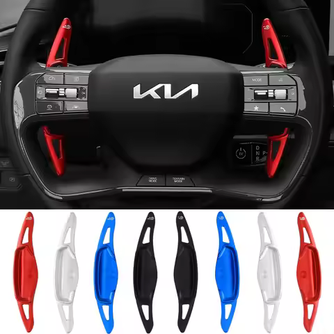 For KIA EV9 GT-Line 2023 2024 2025 Car Steering Wheel DSG Paddle Shift Extension Stickers Accessorie