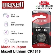 CR1616 GENUINE Maxell Japan Coin Cell Lithium Battery 3V - CR1616/1BS