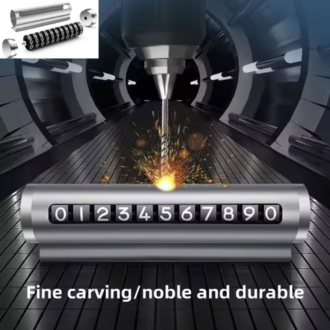 Parking Aluminium Car Number Aluminium Alloy Material Car Temporary Parking Number Plate Roller Adju