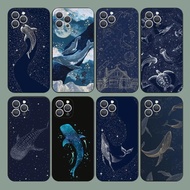 Space Ocean Whale Shark   Phone Case For iPhone  17，15,14,13,12,11,Plus,Pro Max,XS,X,XR,SE,Mini,8,7 