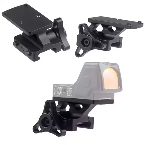 Tactical Metal QD Picatinny Riser Mount For RMR RMR-HD SRO Red Dot Sight Scope Mount Auto Lock Fit 2