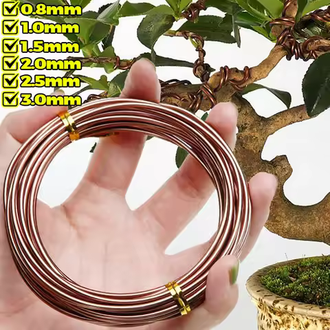 Aluminum Bonsai Wire Bonsai Training Wire Garden Tree Plant Support Fixing Wire Cable Strap Plant Ti