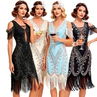 1920S Retro Prom Sequined Dress Cocktail Party Dress Latin Dance Dress