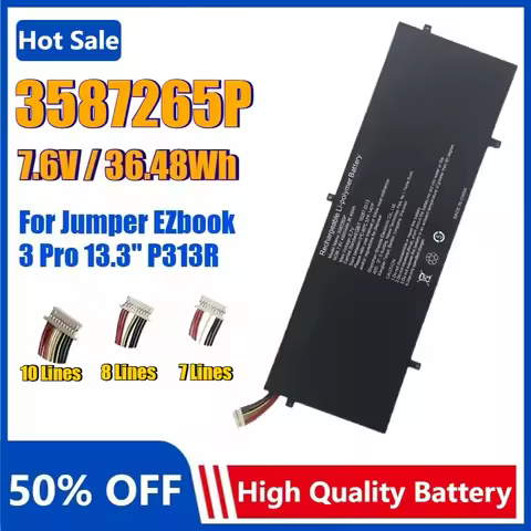 3587265P Battery for Jumper EZbook 3 Pro 13.3" Pro V3 V4 LB10 HW-3487265 P313R WTL-3687265 3585269P 