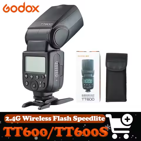 Godox TT600/TT600S Camera Flash Speedlite GN60 Built-In 2.4GHz X Wireless Radio System On Camera Fla