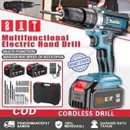 766VF Cordless Drill Set Impact Hammer Drill Rechargeable Drill Power Tool For Wood / Concrete & Scr