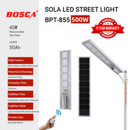 BOSCA 5 Years Warranty 500W LED Solar Street Light Garden Solar Light With Remote Control BPT-855