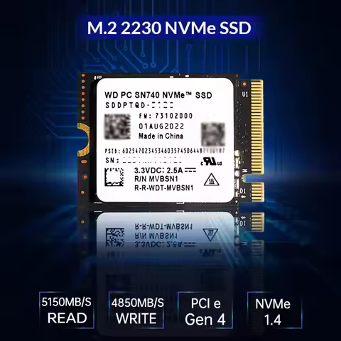Western Digital WD SN740 1TB 2TB SSD M.2 2230 Gen4 PCIe 4.0 X4 NVMe Solid State Drive for Steam Deck