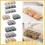 [Cuticate2] Nordic Dessert Divider Plate Serving Jar Caddy Serving Plate Dishes for Reception Room O