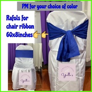 □ ☮ PLAIN Monoblock Chair Cover for URATEX & COFTA RUBY