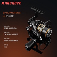 Spinning Reel | Long Cast Lure Reel | Metal Shallow Spool | Nylon Body | Universal