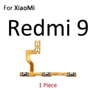 ปุ่มเปิดปิดสวิตช์ปิดเสียงปุ่มควบคุมปุ่มปรับระดับเสียงสายเคเบิ้ลยืดหยุ่นสำหรับ9C XiaoMi Redmi 9A NFC Note 9 9T 9S 10 Pro Max 10T อะไหล่ซ่อม