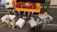 1/64 TINY 1:64 比例模型車連人偶及貨車