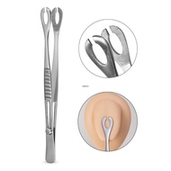 CUY Surgical Steel Pliers Piercing Tool Positioning Forceps Tattoos Clamp Tweezers