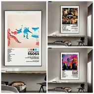 (Add Frame) 5SOS Summer HD Album With Song List S-Seconds Calm Cover Photo Print On Canvas For Decor