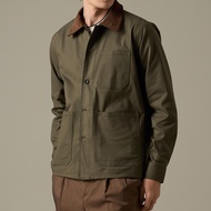 TWENTYSECOND เสื้อแจ็คเก็ตผ้าคอตต้อนทวิล รุ่น Classic Barn Jacket - เขียว / Olive