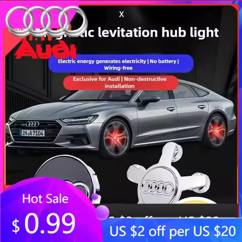 Hub Caps Hot For Audi Hot 4pcs AUDI 60mm 69mm Hub Led Lights Cap Car Floating Illumination Wheel Cen