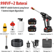 CHIC Cordless jet cleaner tekanan tinggi Mesin cuci mobil dan motor 10 baterai 998V 160bar 35000mah