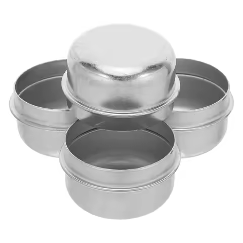 4Pcs Trailer Wheel Hub Cover 50Mm High-Strength Metal Dust Caps for Axle Bearing Protection Rv Utili