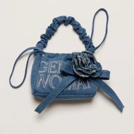 SY Thai Trendy Brand Gentlewoman Denim Bag New Product Japan Co-branded Mary Cat Flower Mini Dumplin