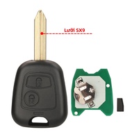 Chìa Khóa Điều Khiển Từ Xa Xe Hơi Jingyuqin 433MHz Chip ID46 4D70 Tương Thích Với Citroen C1 C3 Peug