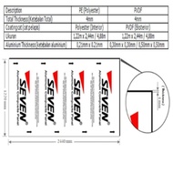 Seven Acp per meter Original Untuk Desain Interior Eksterior Tangerang selatan