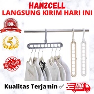 GANTUNGAN 9 in 1 clothes hanger, magic wardrobe, 9 in 1 plastic clothes drying rack
