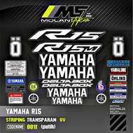 Sticker Striping Variation Transparent Uv Yzf R15 V4 R15M All New Yamaha R15 V4 R15 V3 R15 V2 R15 Ol