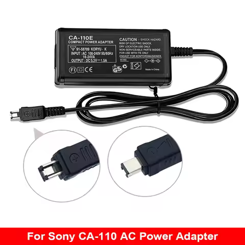 CA-110 AC Power Adapter CA110 Charger for Canon VIXIA HF R200 R20 R21 M500 M50 M52 R300 R30 R32 LEGR