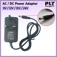 UK Plug AC to DC Power Adapter 9V 12V 15V 24V Power Supply Transformer Converter Wall Charger for CC