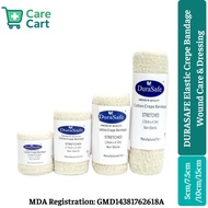 DURASAFE Elastic Crepe Bandage – 4.5m Length (5cm / 7.5cm / 10cm / 15cm Width)