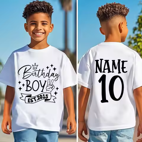 Birthday Boy Shirt 13th Boys Birthday Shirt 15th Childrens 18 Years Old Kids Clothes12th10th 20th 9t
