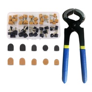 High Heel Replacement Tips Shoe Heel Repair40 Pairs of Heel Caps in 2 Colors with Removal Pliers Rou