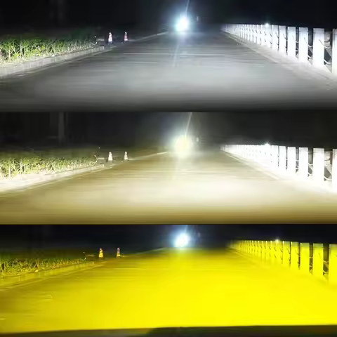 2x 3 Colors 100W LED Car led Headlight fog light bulb 10000LM Auto LED H4 H1 H3 H7 H8 H9 H11 9005 HB