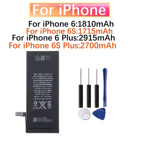 High Capacity Replacement Battery For iPhone 6 6 Plus 6S 6S Plus iPhone 6 Plus iPhone 6S Plus Replac
