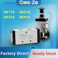 5 Way 2 Position Pneumatic Air Hand Lever Operated Valve Solenoid Valve Port 1/4" Manual Control Val